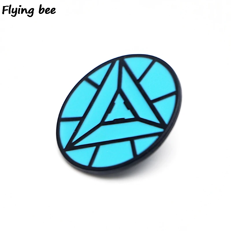 Flyingbee человек ядерный реактор брошь и булавка крутая эмалированная булавка Нагрудный значок булавка броши шляпа булавка куртка для женщин мужчин X0445