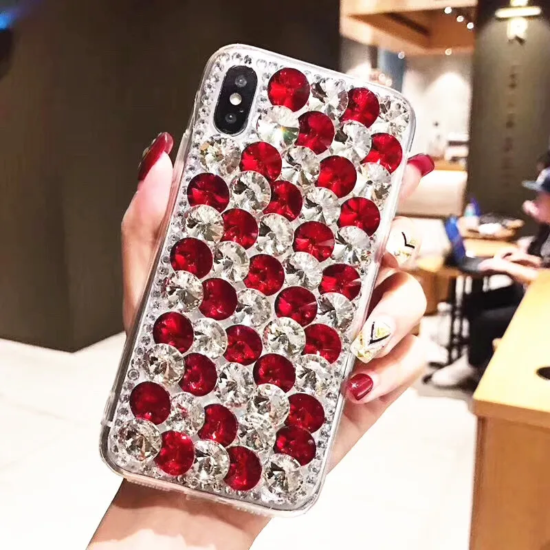 

case for iPhone 11 XR 7 8 11 Pro Max X XS Max Plus 6 6s cover Luxury Full Rhinestone for IPhone Mobile Phone Shell Soft Case