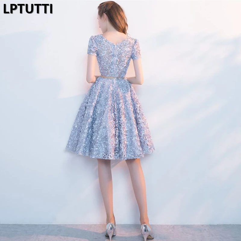 LPTUTTI нашивки Новые Сексуальные женские праздничные Элегантные Вечерние Платья нарядные короткие Роскошные вечерние платья
