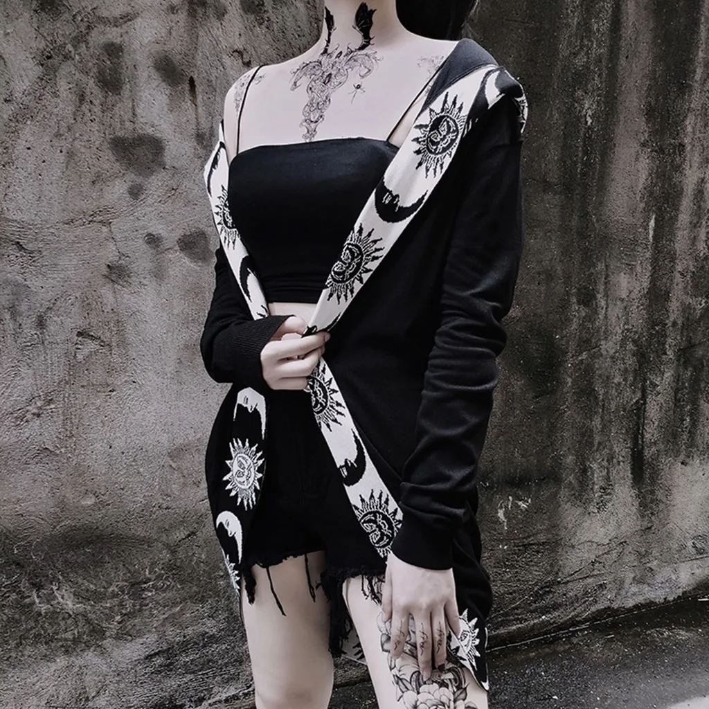 Женский Тренч с капюшоном готический уличный длинный офисный длинным рукавом и