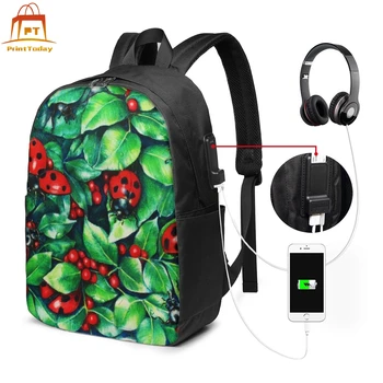 

Ladybug Backpack Ladybug Backpacks Travel Men's - Women's Bag Pattern High quality Student Trendy Bags