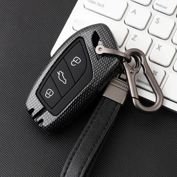 

Car Styling Zinc alloy+Silicon Car 3 button Remote Key Cover Fob Case Holder For Roewe RX3 RX5 2017 year For MG ZS Accessories