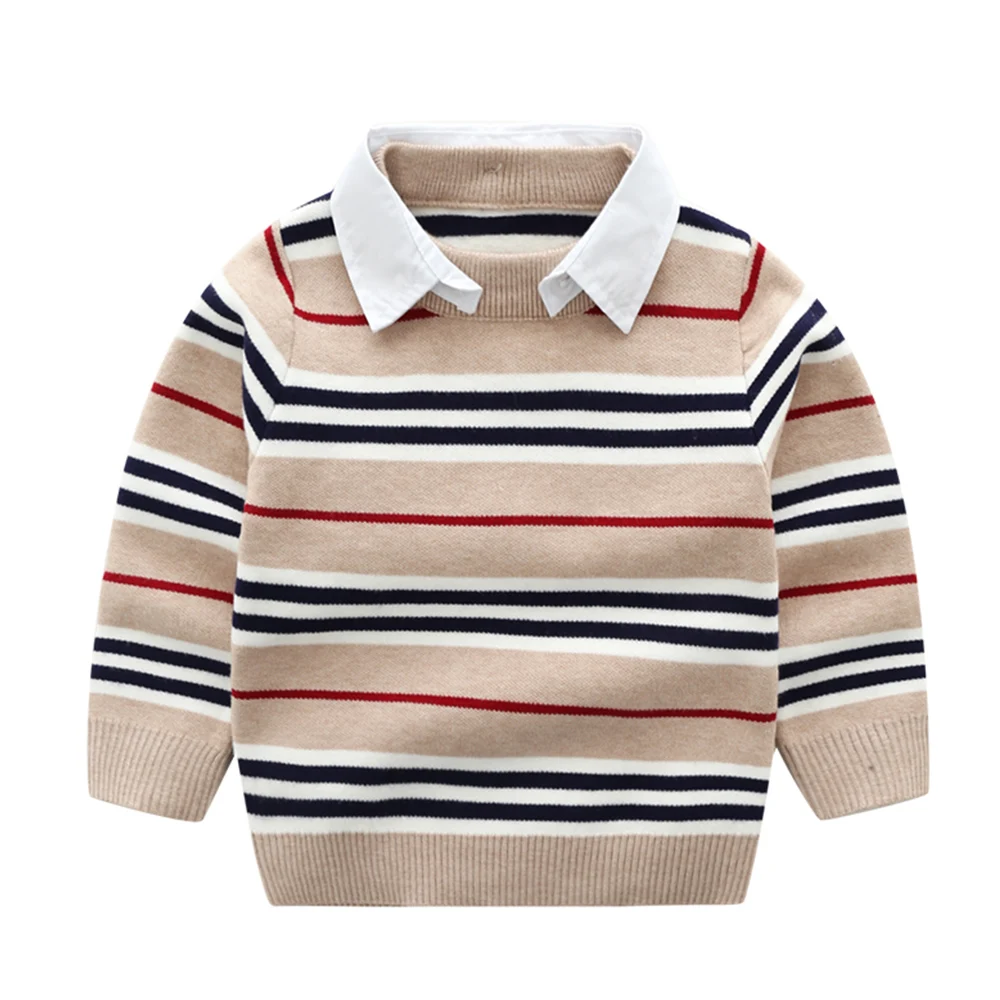 

Kung Fu Ant 2019 New Arrival Casual Autumn wool Boys Sweaters for Boys O-Neck Or Turn-Down 24M Kid Baby Clothes