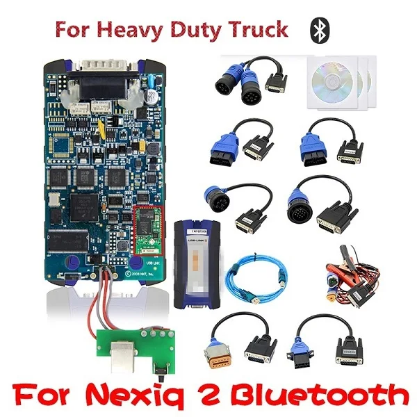 USB Link Truck для Nexiq диагностический инструмент для Nexiq2/125032 интерфейс Nexiq USB Link лучше, чем DPA5 сверхмощный сканер для грузовиков - Цвет: Nexiq2 Bluetooth