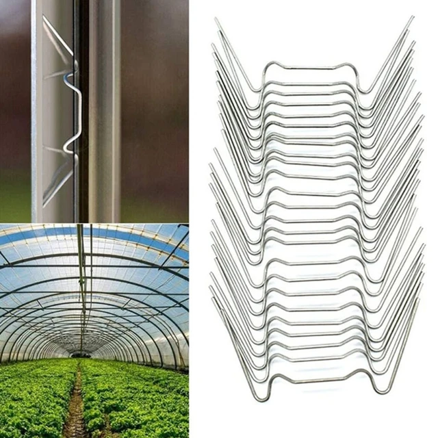 Tartós Vas W-Alakú Gyep Rögzítő Köröm Kertész Őrölt Körmök Mulch Fix Szerszám Az Üvegházhatású Fóliához Ruhához Napfényes Légy Nettó P - Image 3