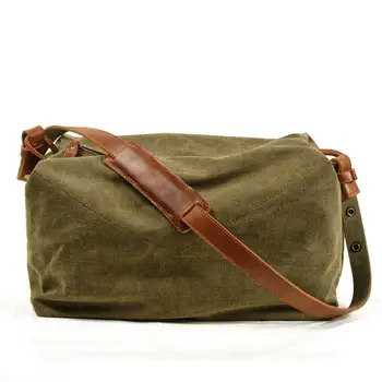 

High Quality Canvas Men's Shoulder Bag Casual Art Retro Shoulder Men's Diagonal Bag Women Simple Messenger Bag