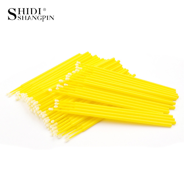 Durable Micro Disposable Eyelash Extension Makeup Brushes Individual Applicators Mascara Removing Tools Swabs