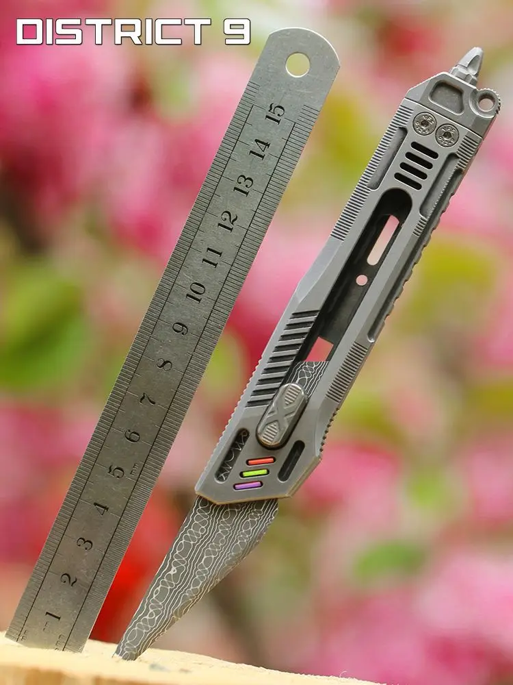 

Utility Knife X Four Titanium Alloy Portable Outdoor Self-defense Broken Window Survival Open Box Multi-function EDC