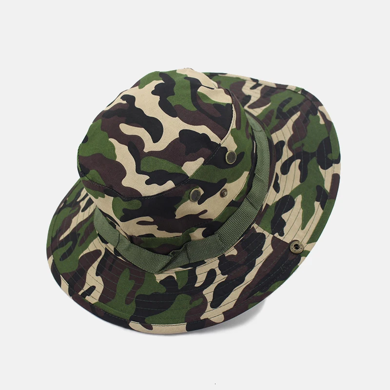 Multicam Tactical Airsoft Sniper Camouflage Bucket Boonie Hats Nepalese Cap SWAT Army Panama Military Accessories Summer Men