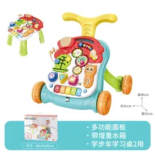  Hot-selling Baby Walker Toy Children's Music Sliding Baby Anti-rollover Multifunctional Walker  Kids Desk and Chair Set 