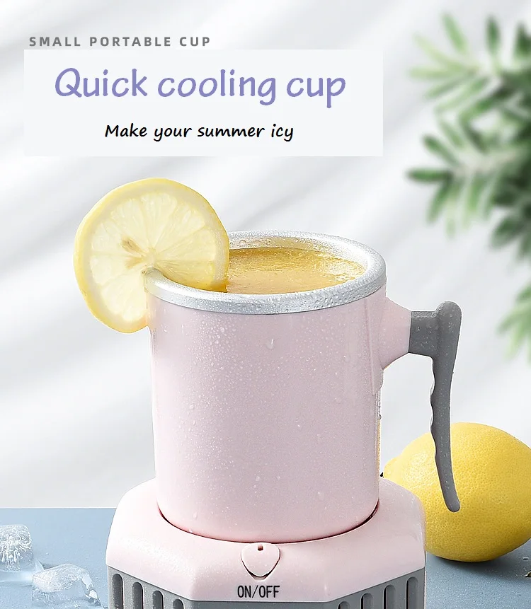 

Fast Cooling Cup Mini Chilled Drinks Juice Desktop Quick-Freeze Cooling Office Artifact Student Dormitory Cool Drinks Cup