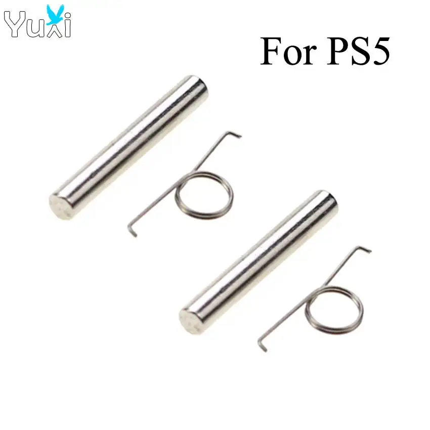 

YuXi For PS5 L2 R2 Trigger Button Metal Component Buckle & Spring Replacement For PlayStation5 Controller