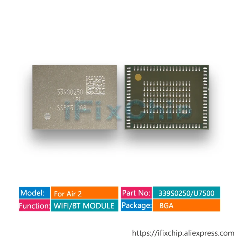 339S0250 Wi Fi модуль высокой температуры для ipad air 2 ipad6 U7500 wifi/BT WIFI версия чип A1566 BGA