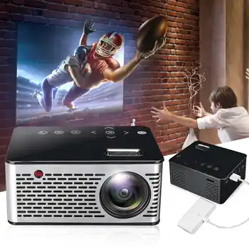 

Led Projector Full Hd 4k Home Media Video player TFT LCD LED Portable Cinema Projector 600 lumens Mini Projector Children's Gift
