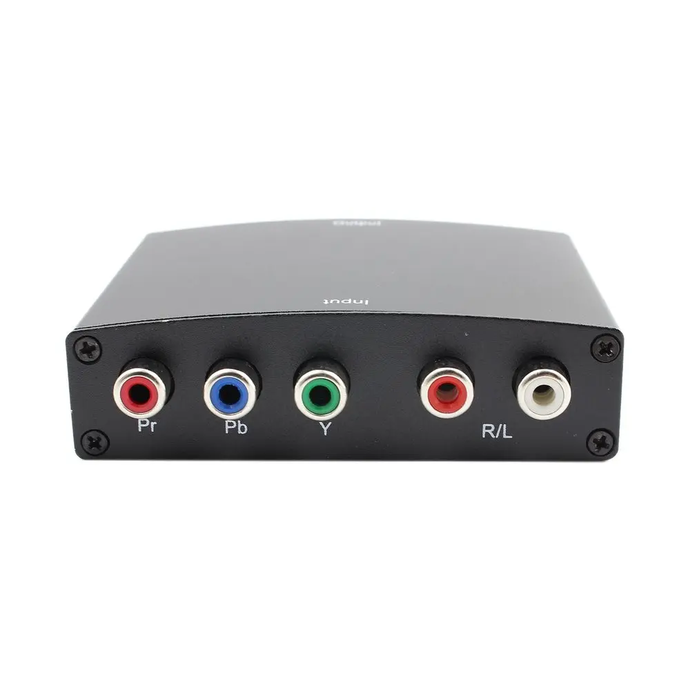 Профессиональный преобразователь YPBPR+ аудио R/L в HDMI адаптер преобразования поддерживает высокое разрешение видео до 1080p