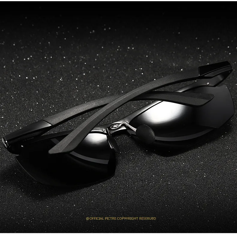 2019 мужские поляризованные солнцезащитные очки из алюминия и магния для спорта, очки для вождения открытого транспорта, мужские