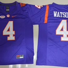 Новое поступление, высокое качество, г. Клемсон Тигры DeShaun Watson 4 Ограниченная серия, фиолетовый, размеры S, M, L, XL, 2XL, Джерси