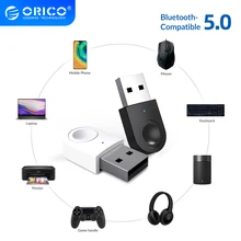 ORICO USB Bluetooth-Compatible Adapter Dongle 5.0 Portable Receiver Transmitter for Windows 7/8/10 PC Laptop Keyboard