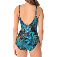 2024 One Piece Swimsuit Sexy Plus Size Swimwear Women Tummy Control Beach Wear for Bathing Suits Monokini Maillot De Bain Female - Image 2