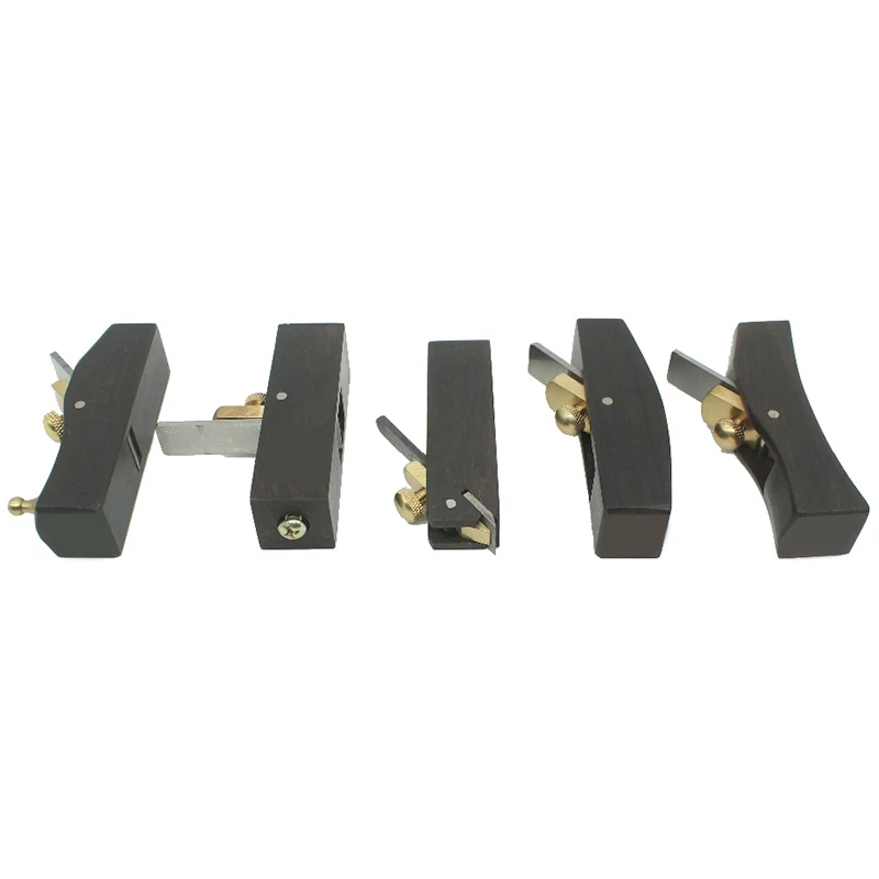 Top-DIY Mini Hand Planes Carpentry Carpenter Ebony Joinery Woodwork Tools 5 Pcs Set Hand Planer