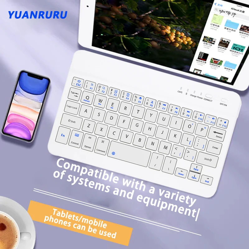 

Беспроводная портативная мини-клавиатура с Bluetooth для компьютеров