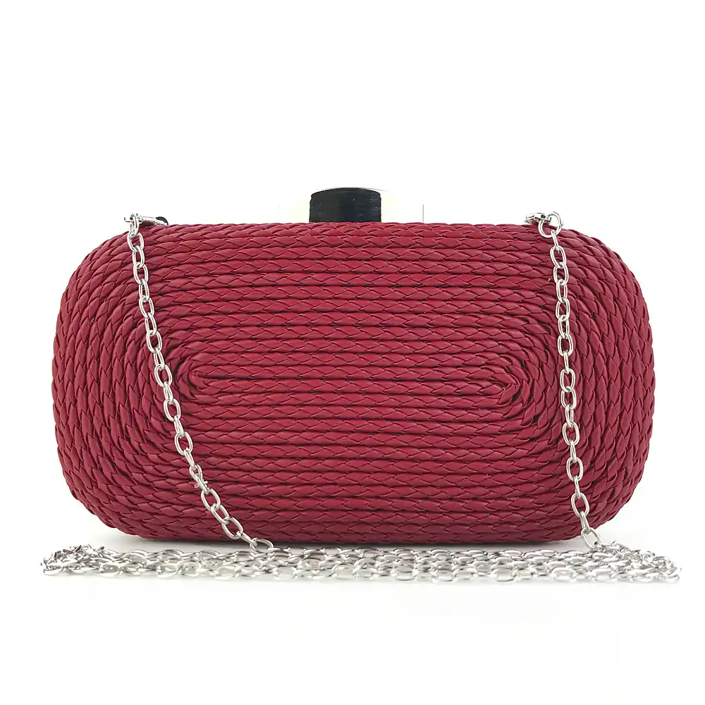 ladies red clutch bag