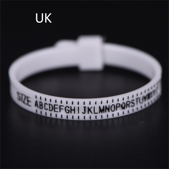 White/Black Sizes A-Z Ring Sizer Measure Finger Gauge UK/US/EU/JP Men And Womens Wedding Ring Band Genuine Tester Accessorie