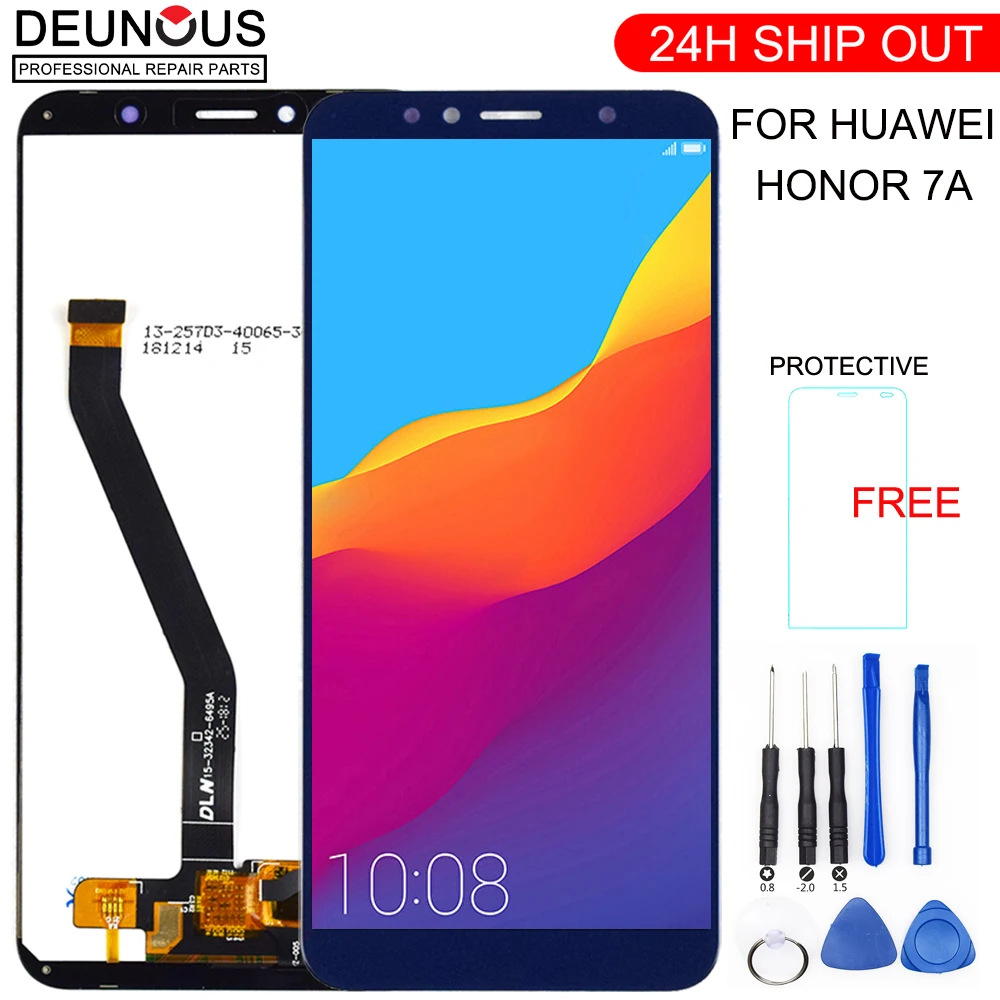 Новинка ЖК дисплей для Huawei Honor 7A 5 7 дюйма искусственная кожа сенсорный экран с