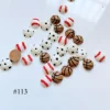 30pcs Cute Mix Baseball Basketball Soccer Shapes Nail Resin Decoration Outlooking #113 1