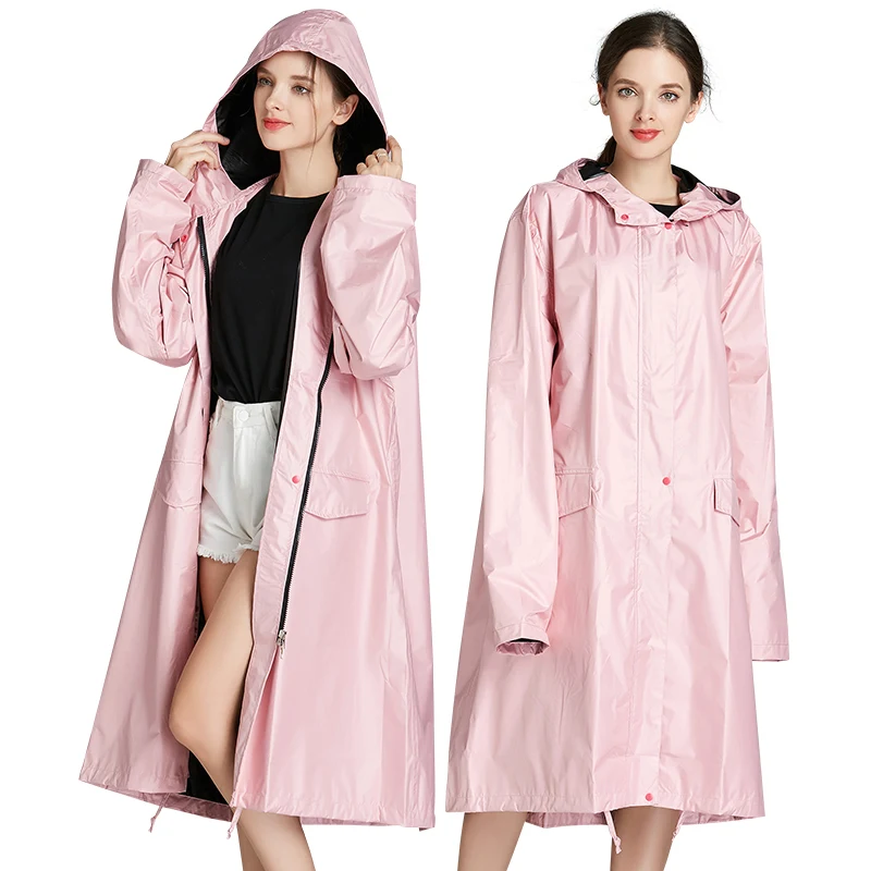 Freesmily-Women-s-Long-Thick-Rain-Coat-Stylish-Waterproof-Raincoat-Rain-Poncho-Cape-With-Hood-Sleeves (1)