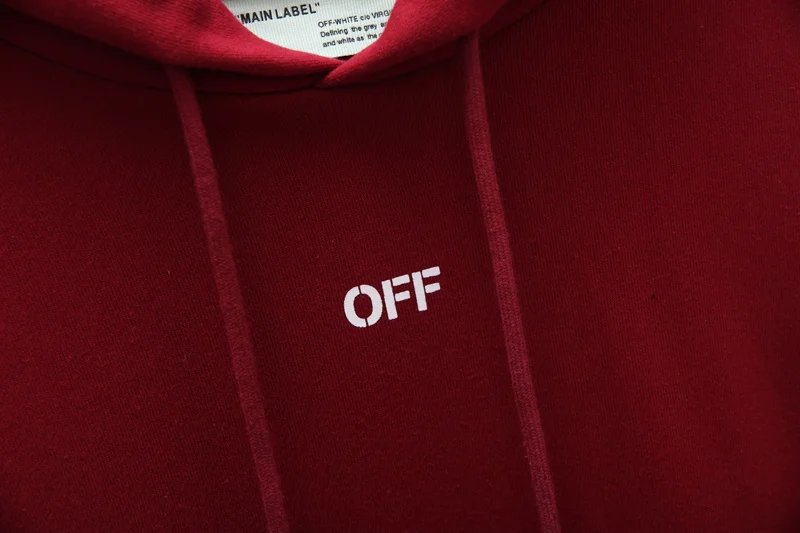 19ss Off-White OW косая полоска стрела Мужчины Женщины влюбленные Мода хлопок Повседневная Толстовка с капюшоном свободная Куртка Пуловер