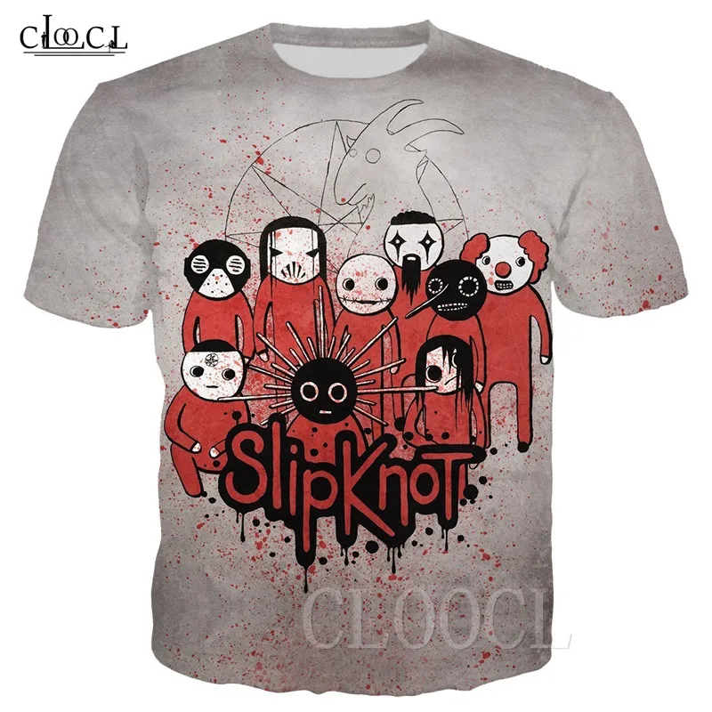 Тяжелый металл группа Slipknot футболка мужские футболки хип-хоп футболки уличная аниме 3D печать футболка классная хип-хоп для женщин и мужчин s пуловеры