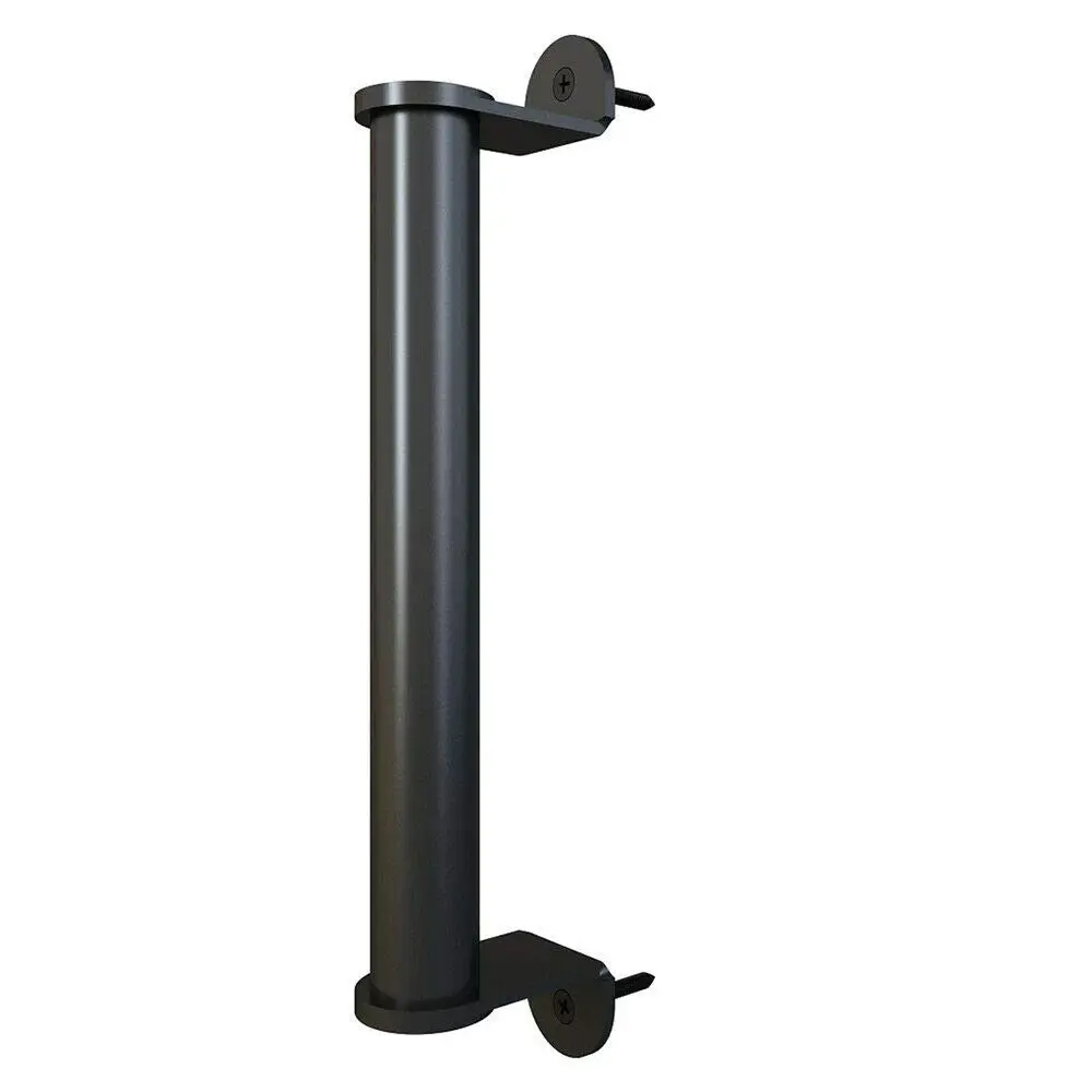 10in Боковое крепление плоская черная труба ручка тяга для раздвижной двери сарая из нержавеющей стали