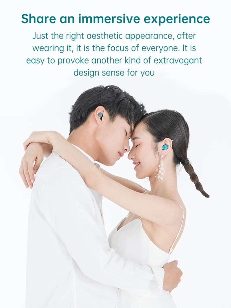 M22 TWS V5.1 Digital Display Bluetooth Earbuds 5