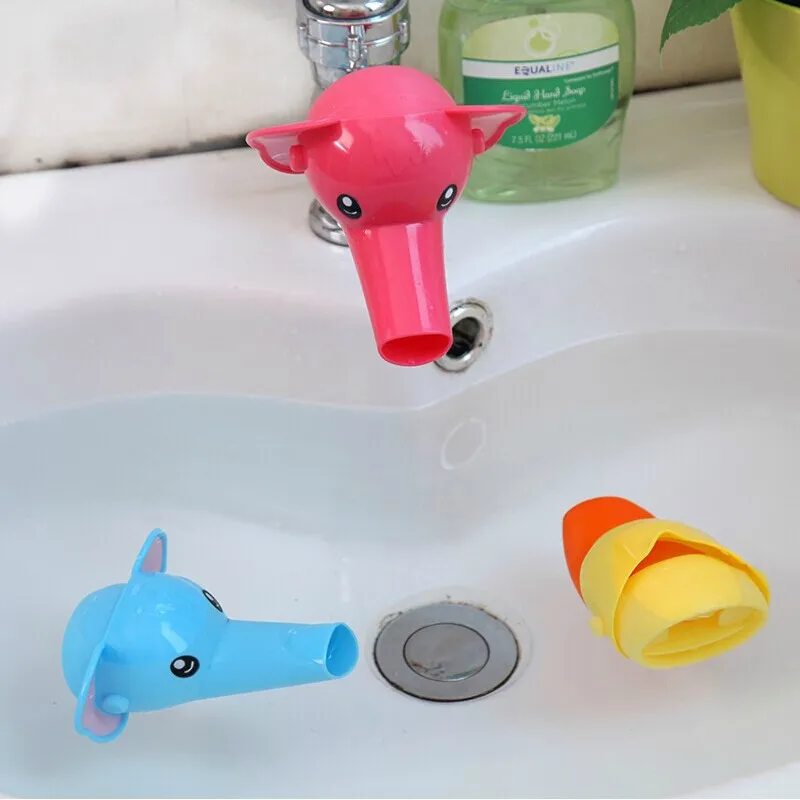 Cute Cartoon Faucet Extender for Kids Hand Washing In Bathroom Sink Accessories Kitchen Tap Convenient for Baby Washing Helper 4