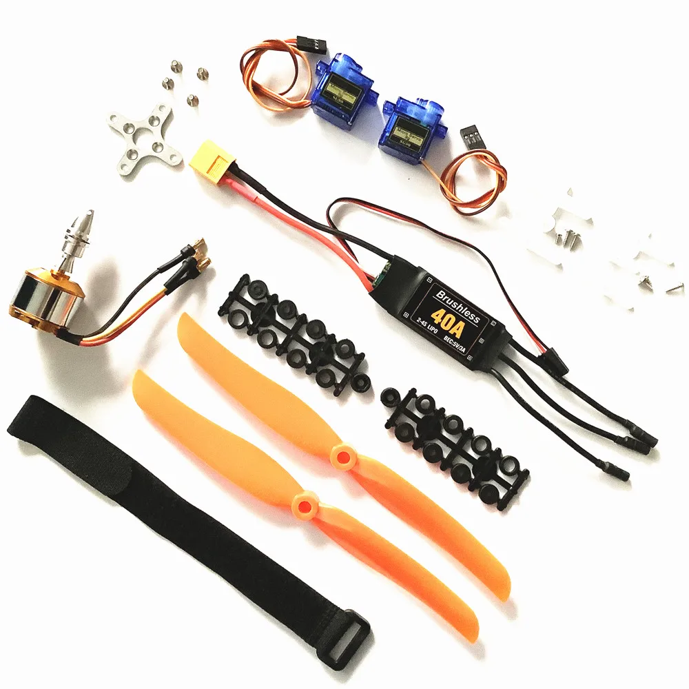 A2212 2212 1400KV 2200KV Brushless Motor 30A 40A ESC 6035 8060 Propeller SG90 9G Micro Servo for RC Fixed Wing Plane Helicopter | Игрушки и