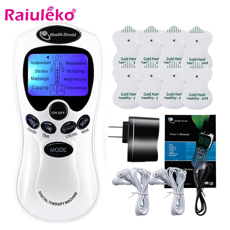 Promo Tens-Machine Pulse-Massage 8-Electrode-Pads Muscle-Stimulation Pain-Relief EMS for 8-Modes EN1NxZGRy