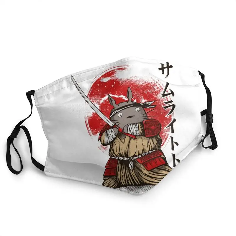 Japanese My Neighbor Totoro Samurai Face Mask Unisex Adult Anti Haze Dust Protection Respirator Breathable Mouth Muffle | Аксессуары для
