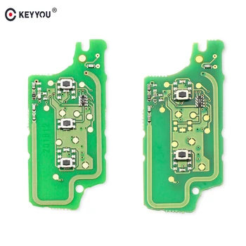 

KEYYOU ASK/FSK 2/3 Buttons Remote Key Electronic Circuit Board For Peugeot 307 408 308 For Citroen C2 C3 C4 C5 Key Ce0536