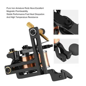 

Electric Tattoo Machine Permanent Makeup Machine Professional Microblading Pen Fog Wire Cutting 12 Wrap Coils Body Art Machine