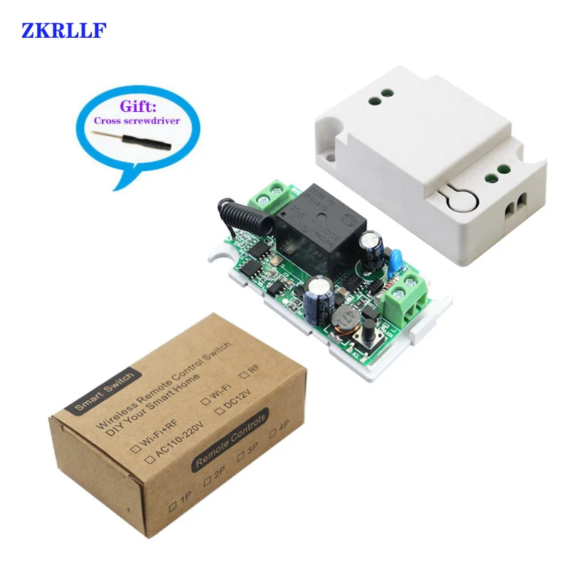 For Light LED Lamp Wall Switch 433Mhz wireless rf 86 wall panel transmitter Safety Switch 1CH Wireless RF Remote Control Switch-9