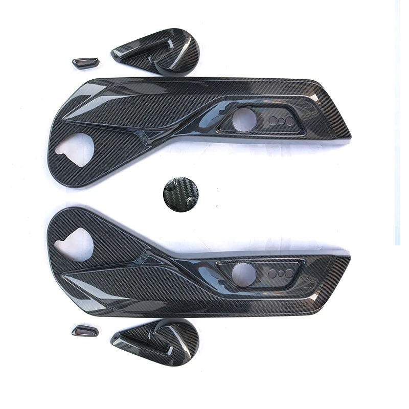 US $809.10 QHCP Seat Adjustment Cover Frame Panel Sticker Trims Front Seat Real Carbon Fiber 7Pcs For Ford Mustang 2015 2016 2017 2018 2019