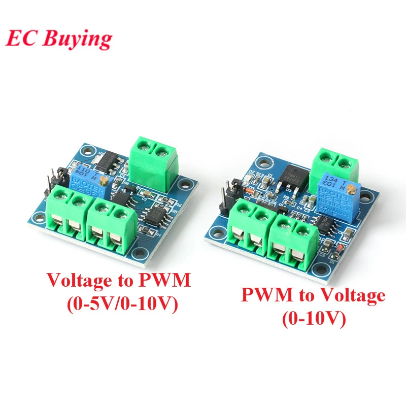 PWM To Voltage Converter Module 0%-100% to 0-5V/0-10V for Digital Analog 9H YQ√