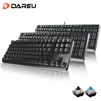 

DAREU DK100 Mechanical Keyboards 87/104 keys Blue/Black Switch Conflict-free macro Multimedia Gaming Keypads For PC Laptop Game