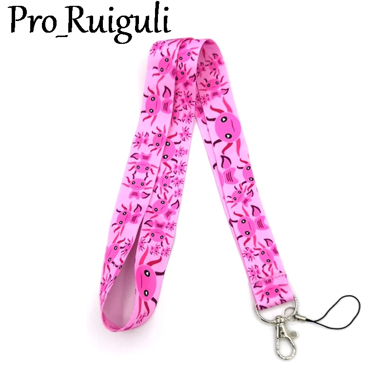 PINK-2 Neck Lanyard Strap for Keychains ID Holder Phones Bags with Quick Release Buckle