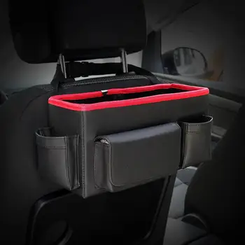

Car Backseat Folding Portable Storage Box Multi-Use Auto Seat Back Organizer