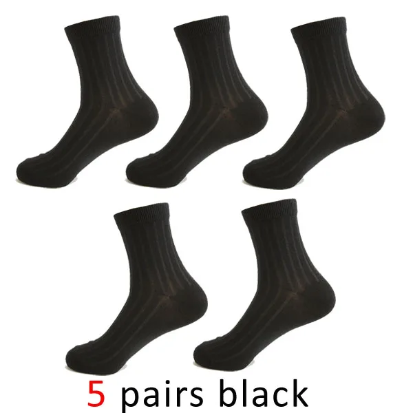VERIDICAL, хлопковые мужские короткие носки, деловые, хорошее качество, 5 пар/лот, werk sokken, рабочие носки, Чулочные изделия, meias masculino popsockets - Цвет: Черный
