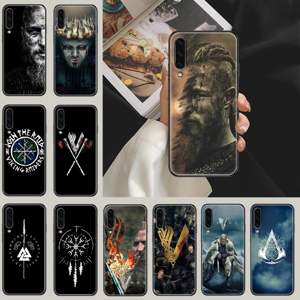 Vikings Telefon fall Für Samsung Galaxy A 3 5 7 8 10 20 21 30 40 50 51 70 71 E S 2016 2018 4G schwarz weiche abdeckung ziemlich coque tpu