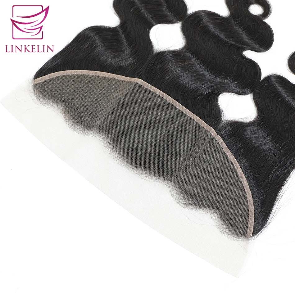 LINKELIN HAIR  Malaysian Body Wave Hair Frontal Lace Closure 13*4 Ear to Ear Closure 130% Destiny Remy Hair Free Shipping