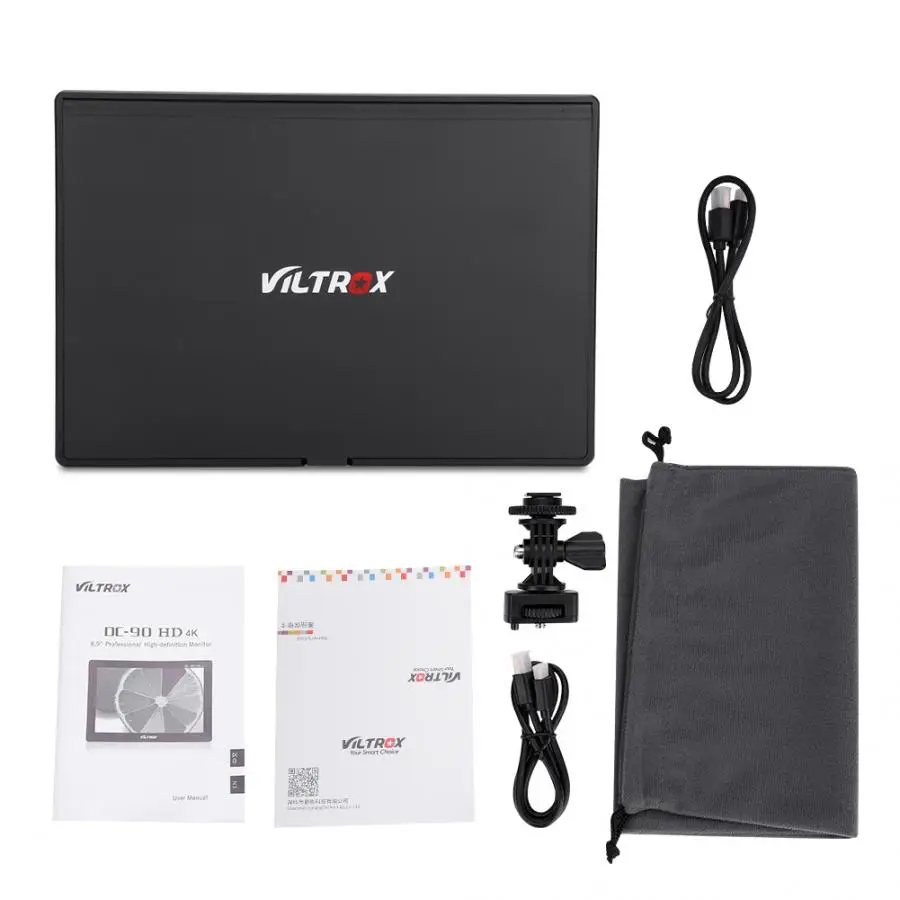 VILTROX DC-90HD 8," 1920*1200 HD IPS на тонкопленочном транзисторе ЖК-монитор HDMI вход выход AV вход для Canon Nikon sony DSLR камера монитор